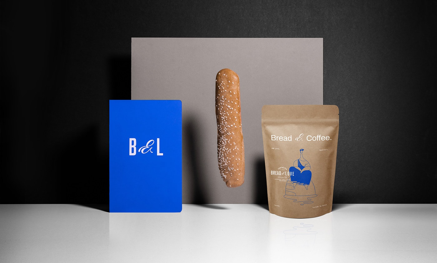 手工面包（食品）品牌VI設計和插圖包裝設計，食品VI設計，食品包裝設計，VI形象設計，左右格局